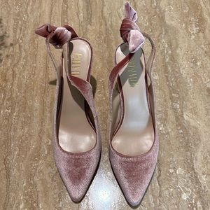 Billy Ella pink velvet heels size 9.5 spotless!